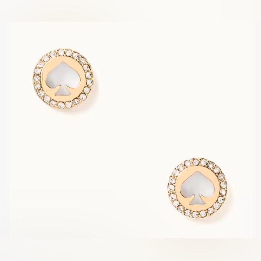 NEW- Kate Spade ♠️ New York Spot The Spade Pave Halo Spade Studs